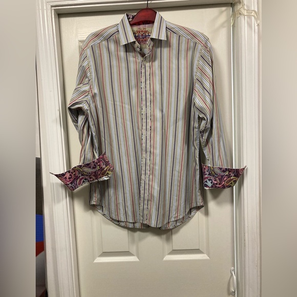 Robert Graham Designer long sleeve shirt . Size Large . Never worn. - Picture 2 of 5
